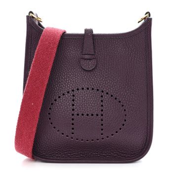 hermes evelyne rouge grenat|HERMES Taurillon Clemence Evelyne TPM Rouge Grenat.